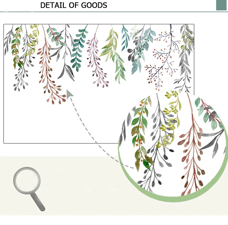 Скандинавском стиле съемные DIY ивы ПВХ Наклейки на стены/клейкие настенные наклейки Фреска Искусство домашний Декор Гостиная Кухня обои