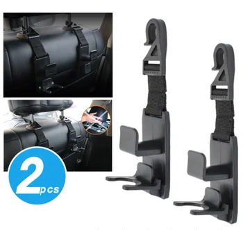 

by DHL or Fedex 200pair Car Portable Seat Hanger Purse Bag Holder Hook Headrest Auto Rear Racks Hook Storage Clip
