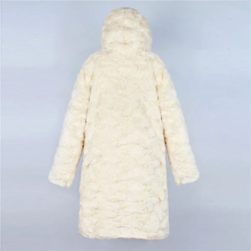 Lanshifei, Европейская мода, меховая длинная парка, длинная куртка для девушек, длинные зимние меховые шубы, женские пальто, женская куртка, женский свободный мех норки