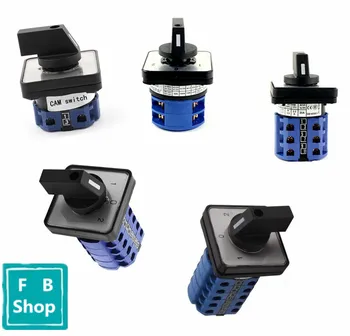 

1pcs SZW26-20 660V 20A Electric 3 Position 1-0-2 Terminals Rotary Cam Changeover Switch