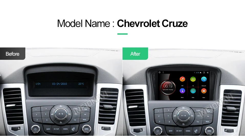 Best Infidnavi ZLKLZ7060  Android 7.1 car dvd radio player For Chevrolet Cruze 2008 2009 2010 2011 2012 car dvd gps stereo player 0
