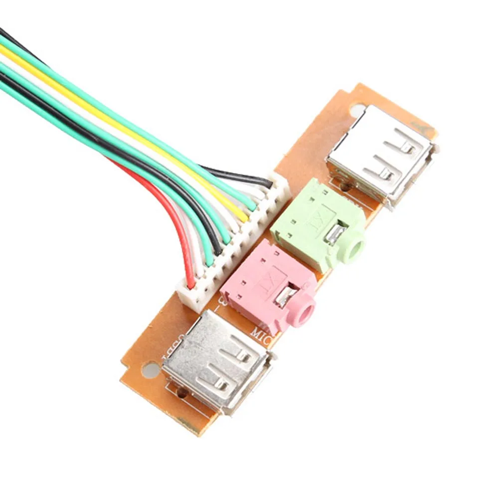 Чехол для ПК и компьютера передняя панель usb порт микрофон кабель наушников с 2