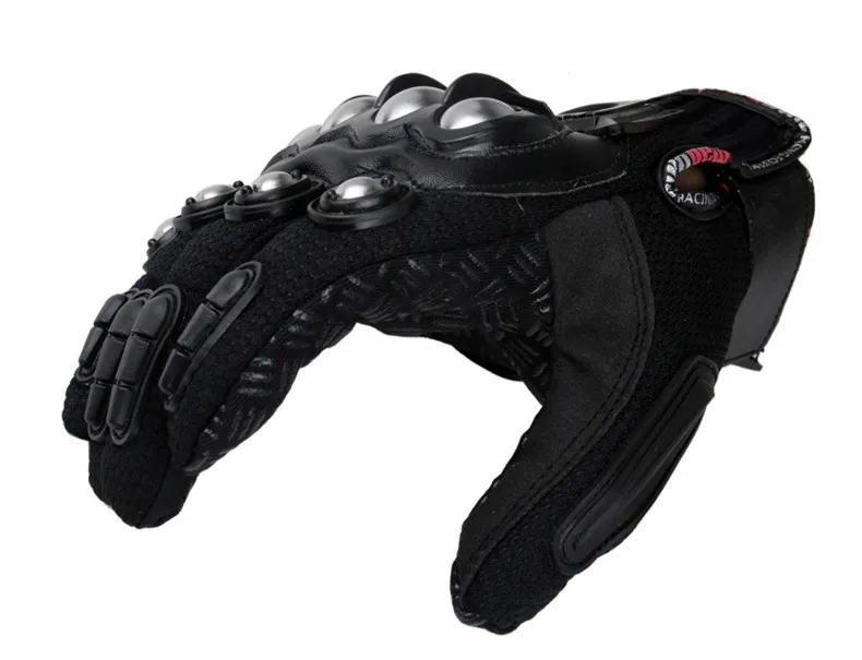 Открытый спортивный с полными пальцами рыцарь езда Мотоциклетные Перчатки 3D дышащая сетка ткань мужские кожаные перчатки