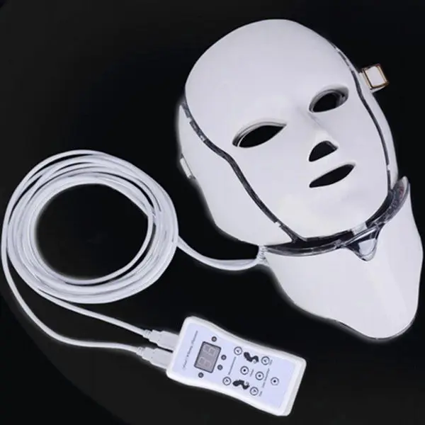 7 цветов Светодиодная маска для лица и шеи с фотонной светодиодной подсветкой|mask