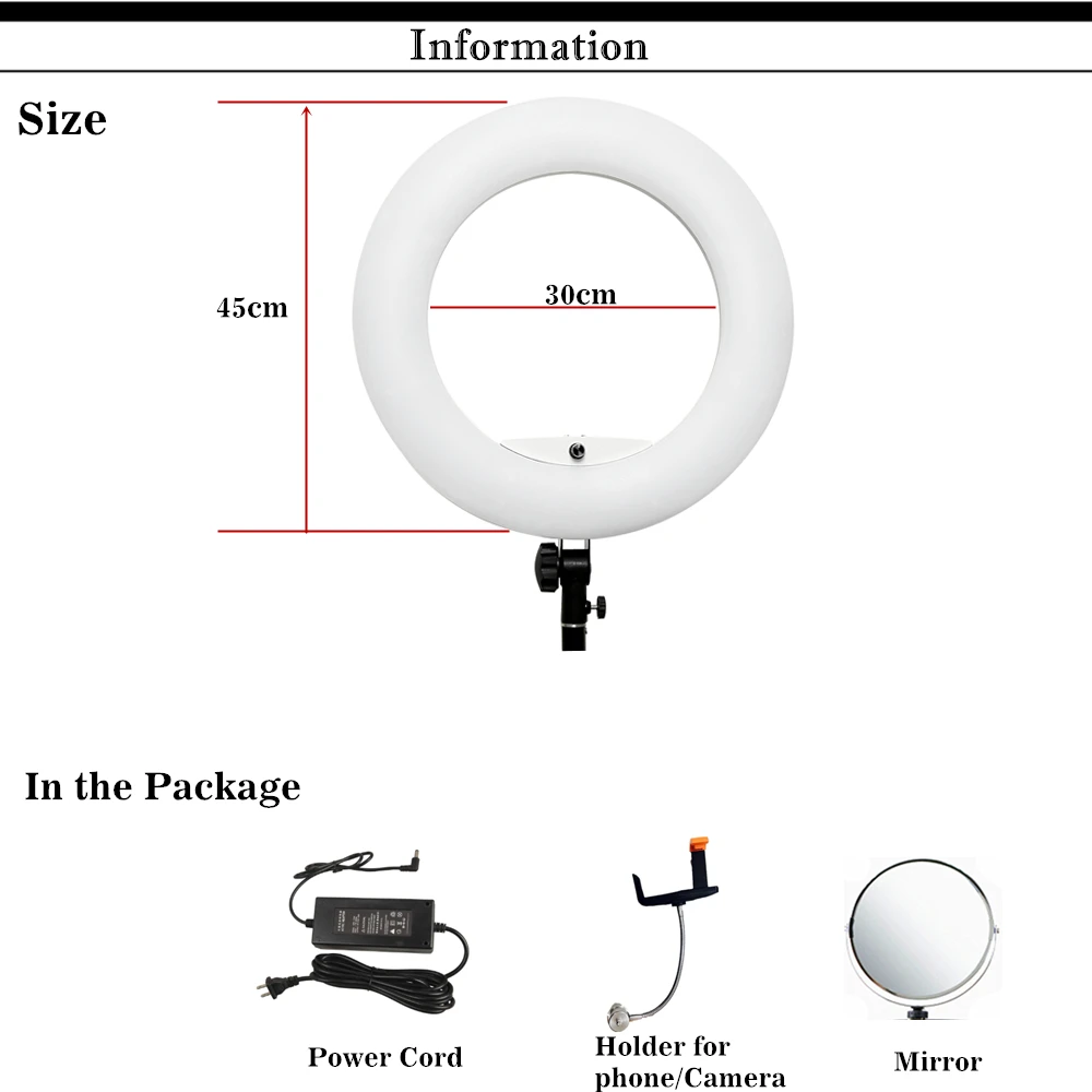  FD-480II 96W 5500K 480 LED Photographic Lighting Ring Light Lamp Dimmable Video Studio/Camera Photo - 32978791017