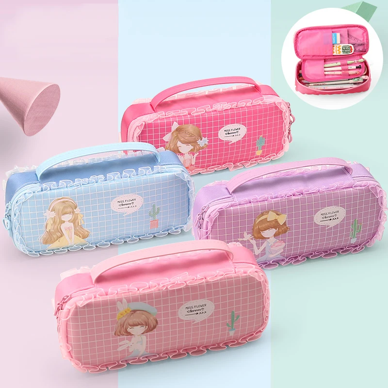Kawaii Beautiful Girl Pencil Case New Cute Pencil Bag School Case