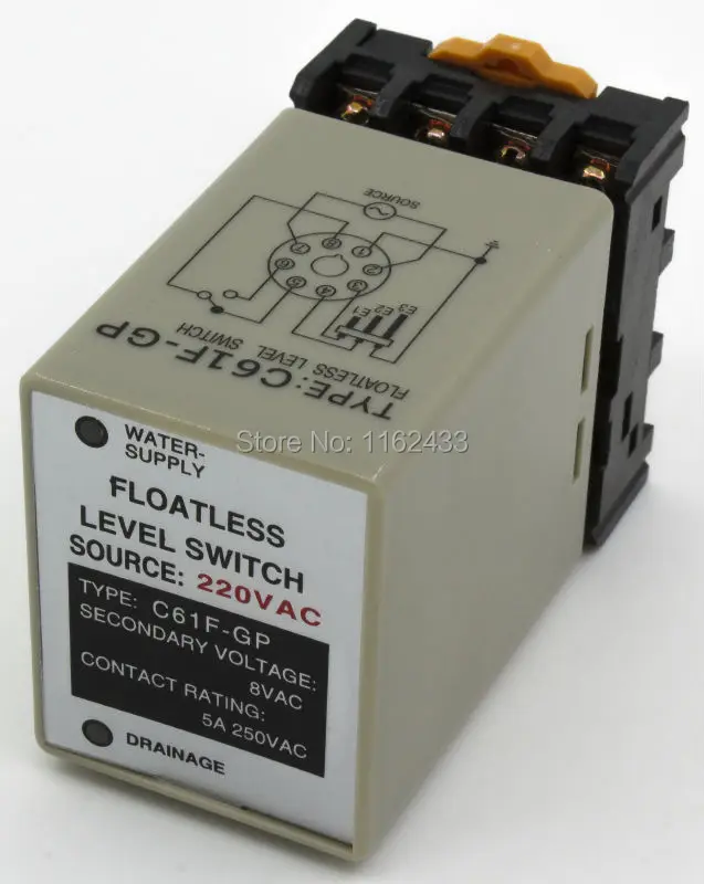 Buy C61F GP AC 220V floatless level switch / relay