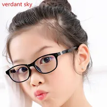 Детские очки для детей TR гибкие очки оправа для детских очков мальчики для девочек близорукость оптическая Amblyopia oculos