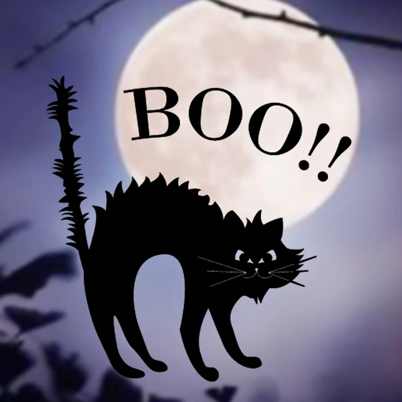 2017 popular vinyl removable wall stickers halloween black cats decor decals for walls window home decoration stickers zhh1059 - Halloween Cat Decorations 2017 popular vinyl removable wall stickers halloween black cats decor decals for walls window home decoration stickers zhh1059 - Halloween Cat Decorations