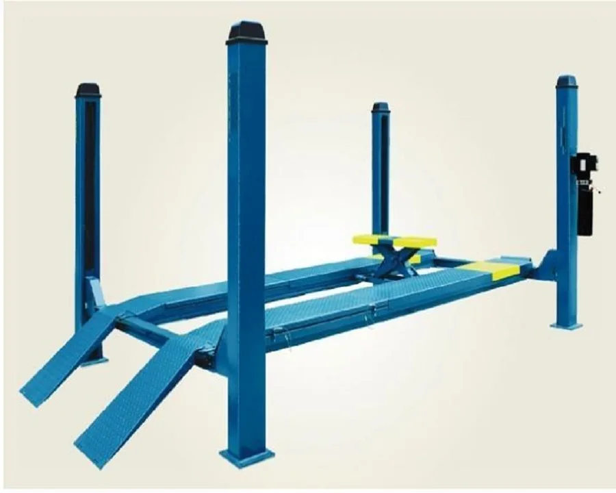 Гидравлический четыре столба б/у 4 Пост Автомобильный Подъемник для продажи, Подержанный Автомобильный Подъемник 4 пост