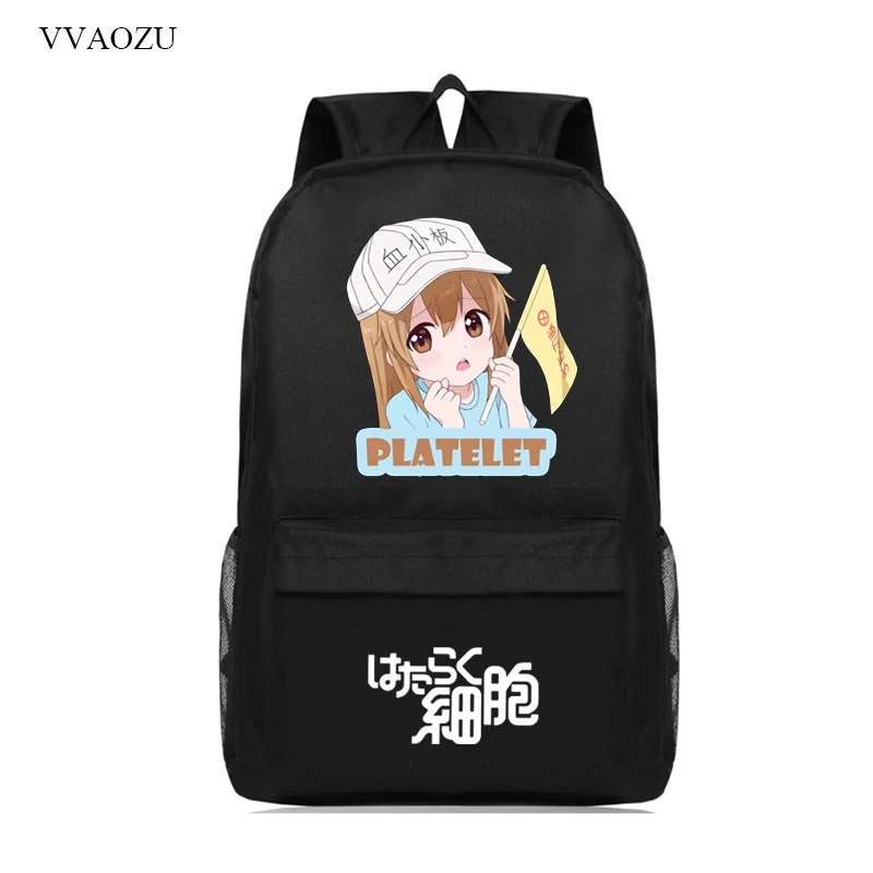 Сумка через плечо Hataraku Saibou Anime COS рюкзак с ячейками для работы Оксфорд