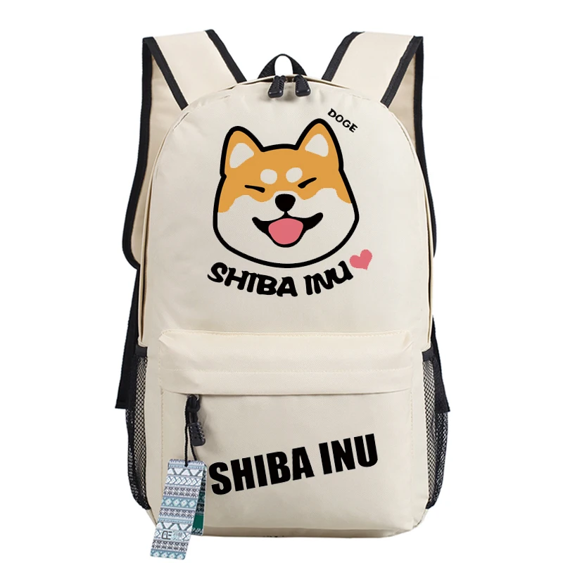 Shiba Inu Kawaii Doge Emoji impresión mujeres Mochila divertida sonrisa cara lienzo escuela bolsas Mochila femenina regalos Laptop Mochila Shiba Inu Kawaii Doge Emoji impresión mujeres Mochila divertida sonrisa cara lienzo escuela bolsas Mochila femenina regalos Laptop Mochila