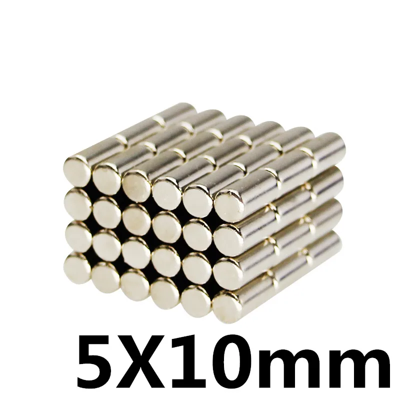 

20pcs 5 x 10 mm N35 Strong Neodymium Magnets 5*10mm Automobile Engine Oil Filter Strong Magnet Economizer Craft 5 mm x 10 mm