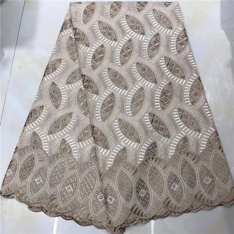 Фабрика предлагает швейцарское кружево ткань высокого качества 2019африканский сухой хлопок кружева с камнями ткань для нигерийские Свадебные платья NX566u