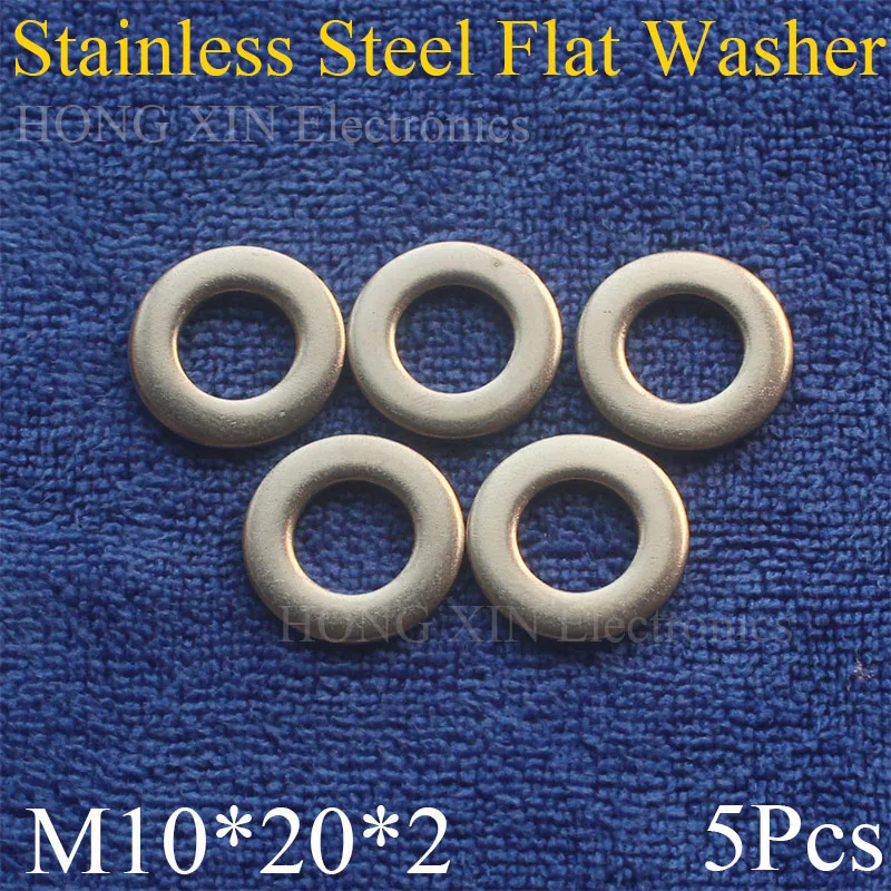 5Pcs Large M10*20*2mm Stainless Steel Flat Washer Price High Quality