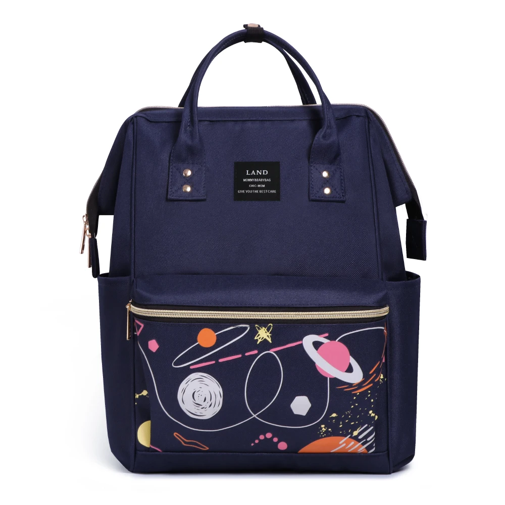 

Newest LAND Mommy Diaper Bags Mother fashion Nappy Backpacks Baby Nursing Bags for Baby born use red blue color MPB26