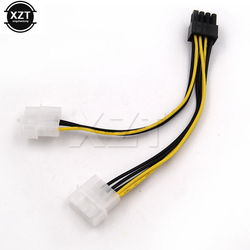Hot 6 Inch 2 X Molex 4 Pin To 8-pin Pci Express Video Card Pci-e Atx Psu  Power Converter Cable - Molex To Pcie 8 Pin Adapter - Pc Hardware Cables &  Adapters - AliExpress