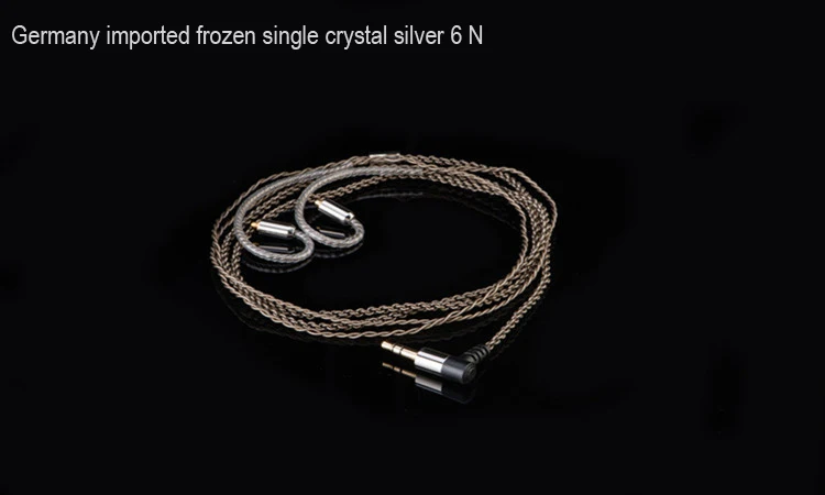 Silver Plated MMCX Cable Earphone Upgrade Cable For Shure SE425 SE215 SE315 UE900 W40 HD598 Earphones Audio Cable no mic