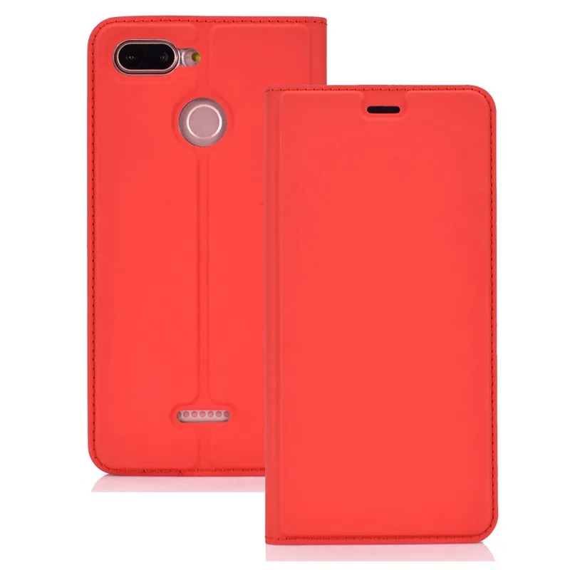 Магнитный флип-чехол для Xiaomi Redmi 6 6A чехол тонкий PU мешки кожаные телефона Чехлы |