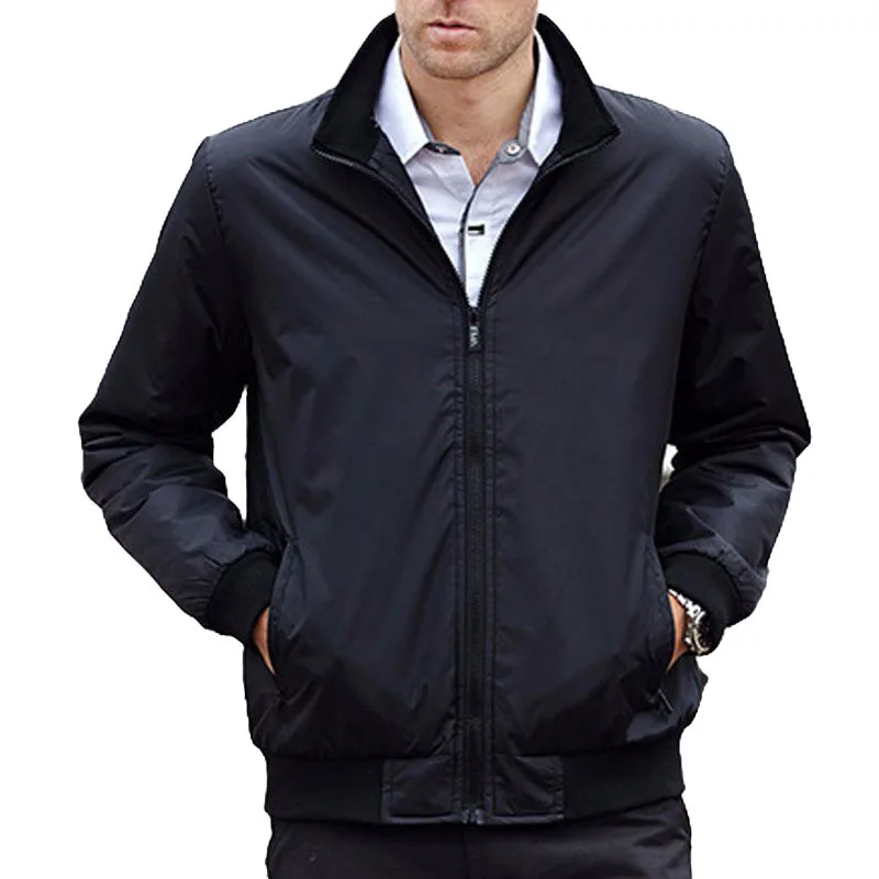 

LZMZA Men Bomber Jacket Stand Collar Loose Coat Men Jackets Plus Size 5XL Spring Autumn Thin Male Windbreakers Manteau Homme