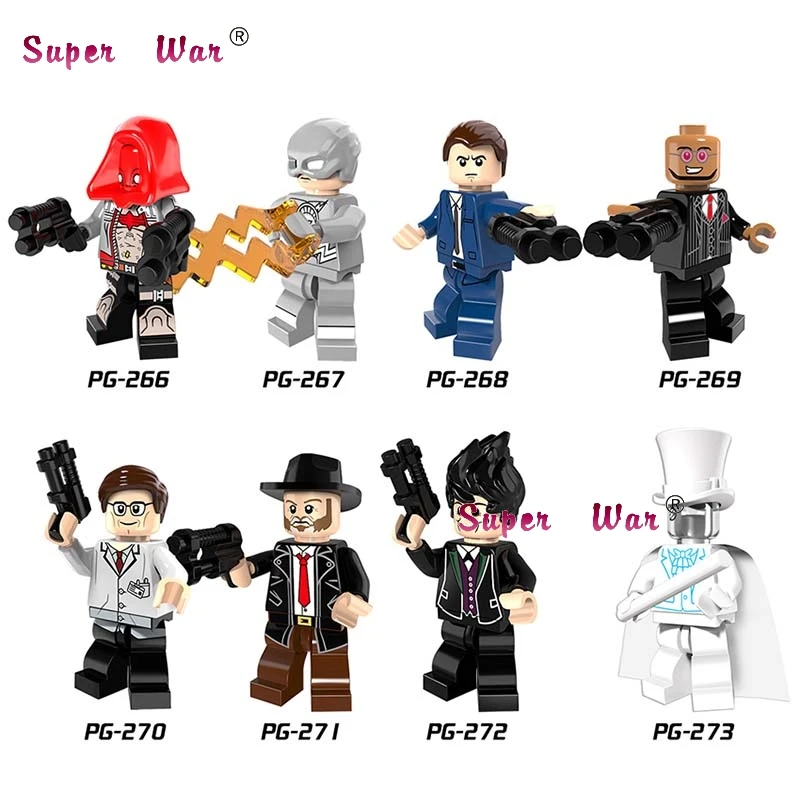 

Single Super Hero DC Detective Gordon Flash Hugo Strange Invisible Man Arkham Flash building blocks bricks toy for children