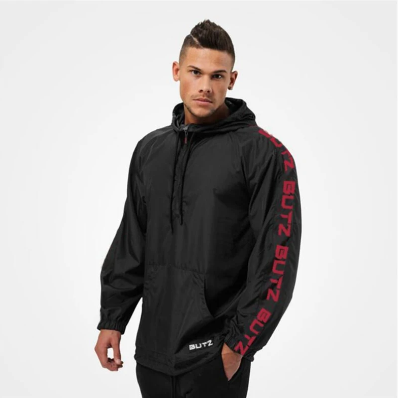 Jacket Men Sport Long Sleeved Hooded Sweatshirt (5)