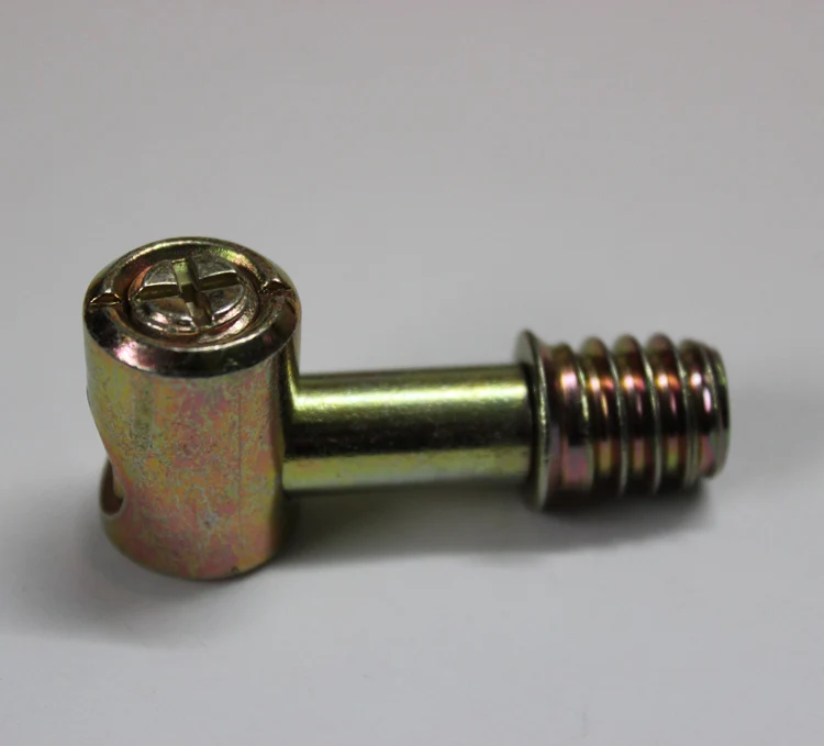 40sets/lot M8 Dowel Bolts Barrel Cam Furniture Bed Fixings Knock Down K