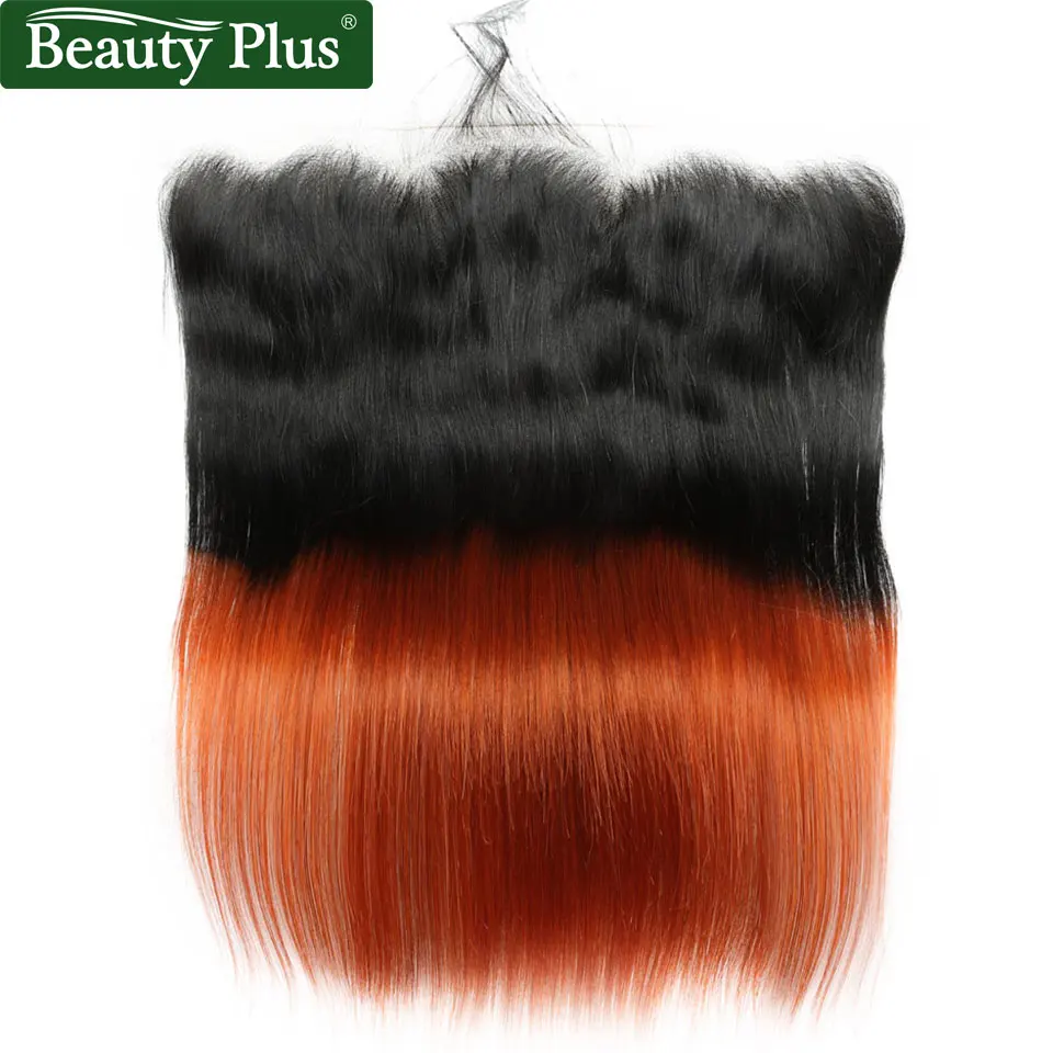 sexay ombre orange hair bundles with closure (9)