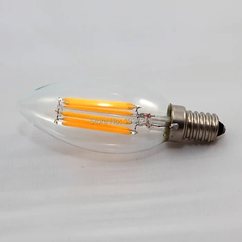 

Free Shipping (6pcs/lot) Dimmable LED Bulb Lamp AC110V/220V 6W COB LED Filament Candle Light E12 E14 E27 B22 B15D Energy Saving
