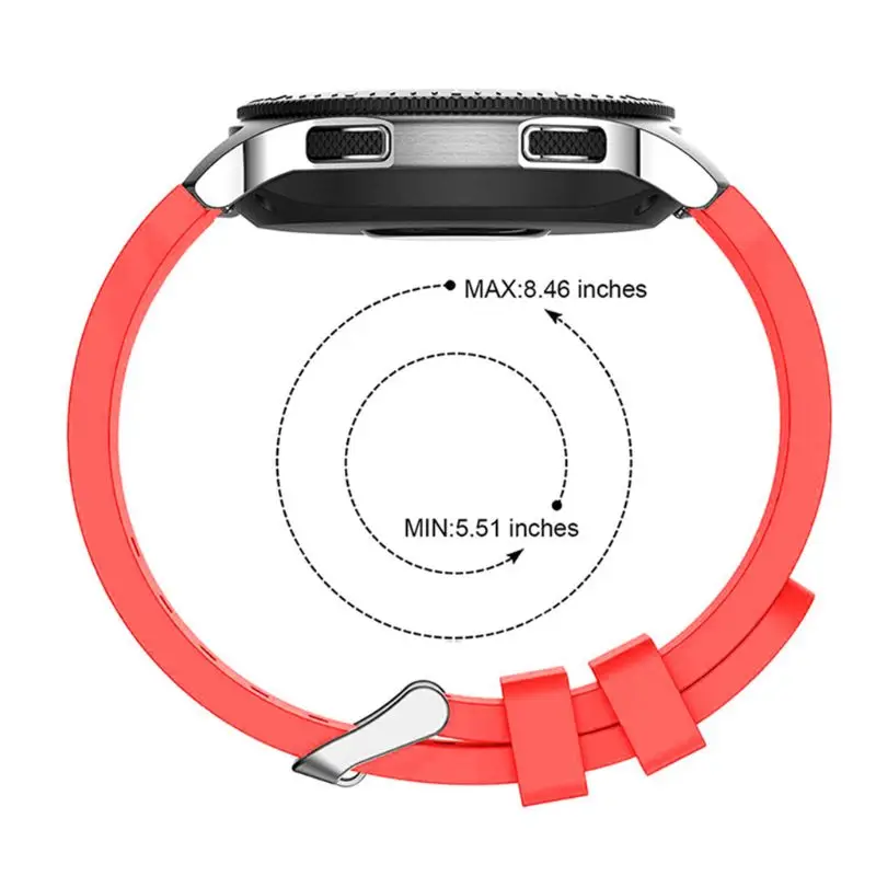 Силиконовый ремешок на запястье для samsung Galaxy Watch 46 мм SM-R800 браслет сменный ремешок для часов Huami Amazfit Stratos 2