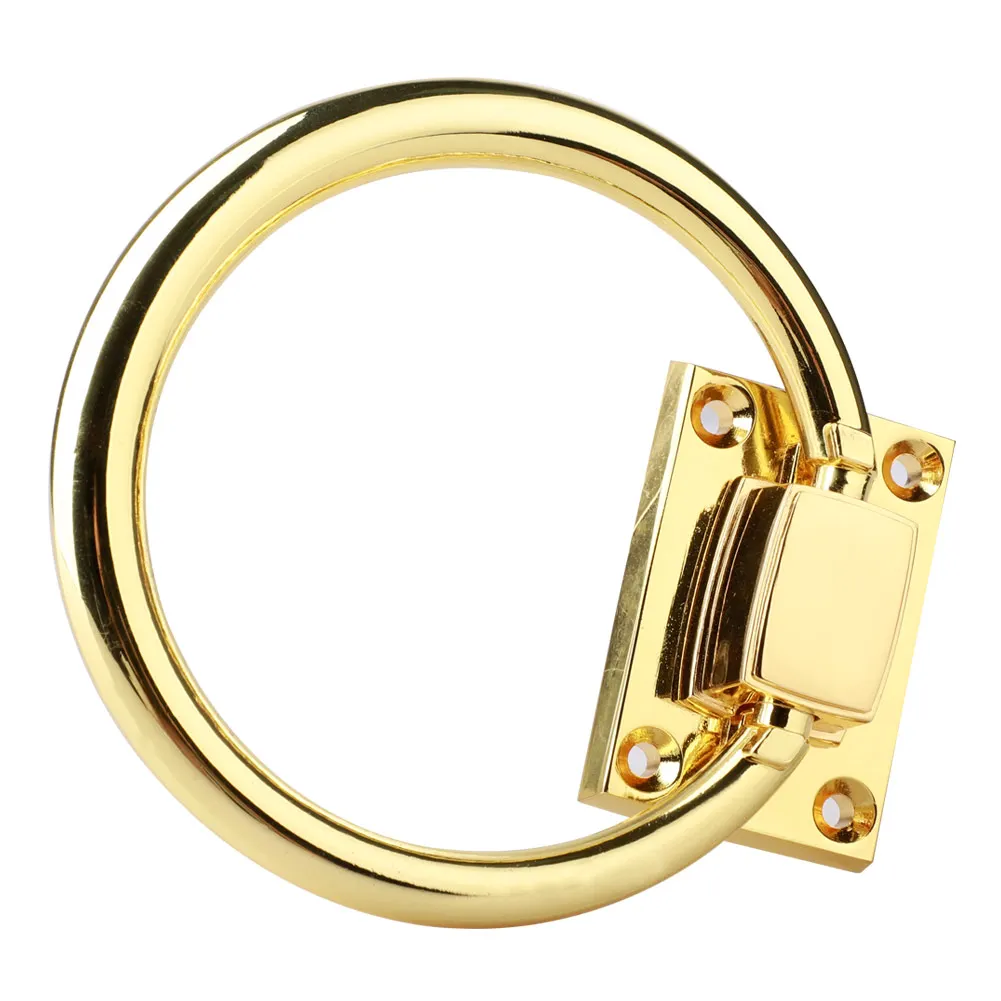 1 шт. винтажное круглое дверное кольцо из алюминиевого сплава мебельная фурнитура для ящиков шкафа Антикоррозийная ручка дверные кольца с винтами