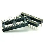 ic socket dip 20 pin round hole