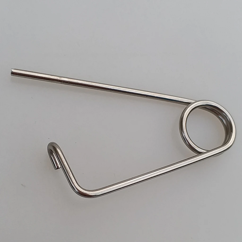 2pcs/Pack Stainless Steel Safety Pin Clip Heavy Hooks for Scuba Diving Kayak Boating Fishing Drifting Accessories