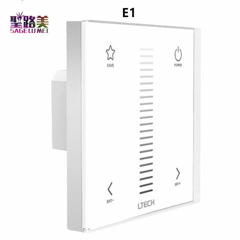 

E1/E1S/E2/E3/E3S DC12-24V RF 2.4GHZ Dimming/CT/RGB Wall Mount LED Touch Panel Dimmer RGB strip panel controller for led tape