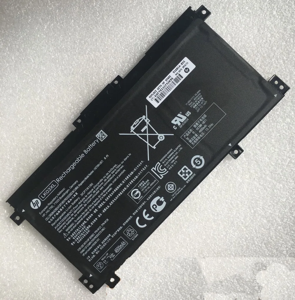 

New genuine Battery for HP LK03XL TPN-W127 TPN-W128 TPN-W129 916814-855 916368-541 HSTNN-UB7I 55.8WH