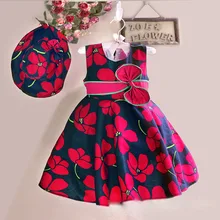 Новое летнее платье с цветочным рисунком в европейском стиле детские дизайнерские платья с бантом детская одежда 3-8 лет