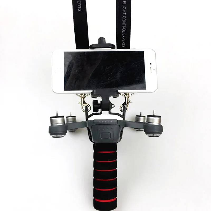 Handheld Stabilizer holder Drone Tray Mobile phone Clip Bracket + Shoulder strap lanyard For DJI SPARK Drone Accessories 1 (4)