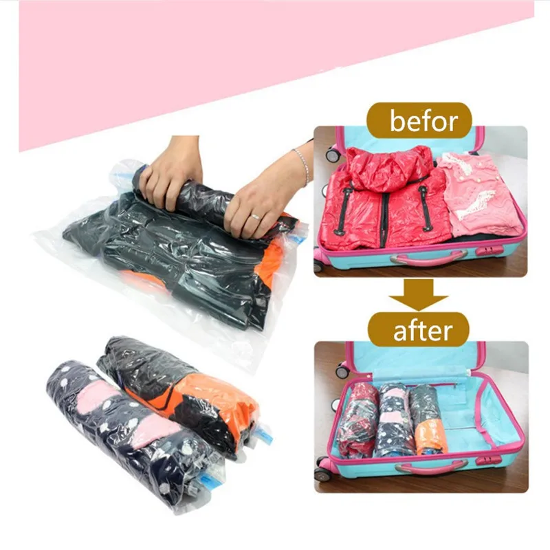 Compression Bag Travel Vacuum Bags For Clothing Storage Vacuum Bag