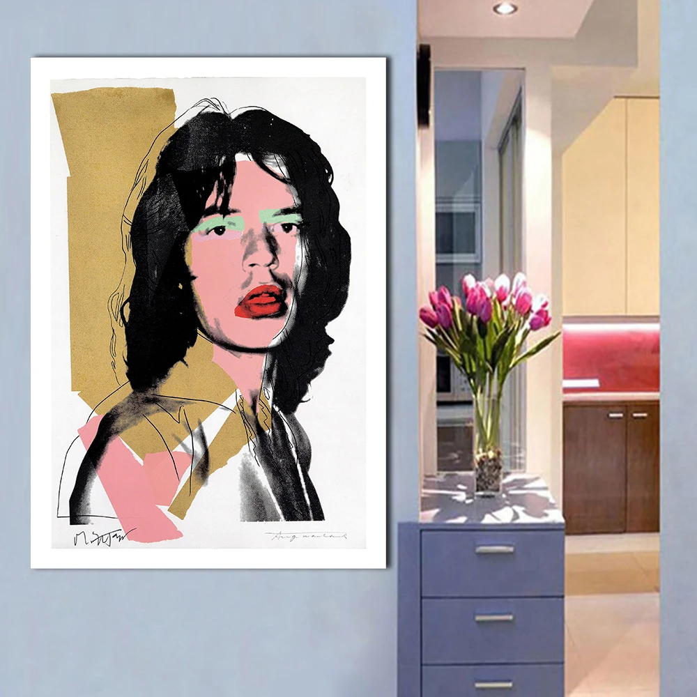Картина JQHYART современная поп-арт знаменитая Звездная Warhol настенное