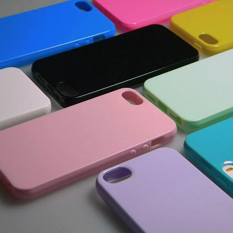 

thick silicone capa funda For iphone 5 5s case sweet candy colors A+++ quality soft TPU material many colors available coque