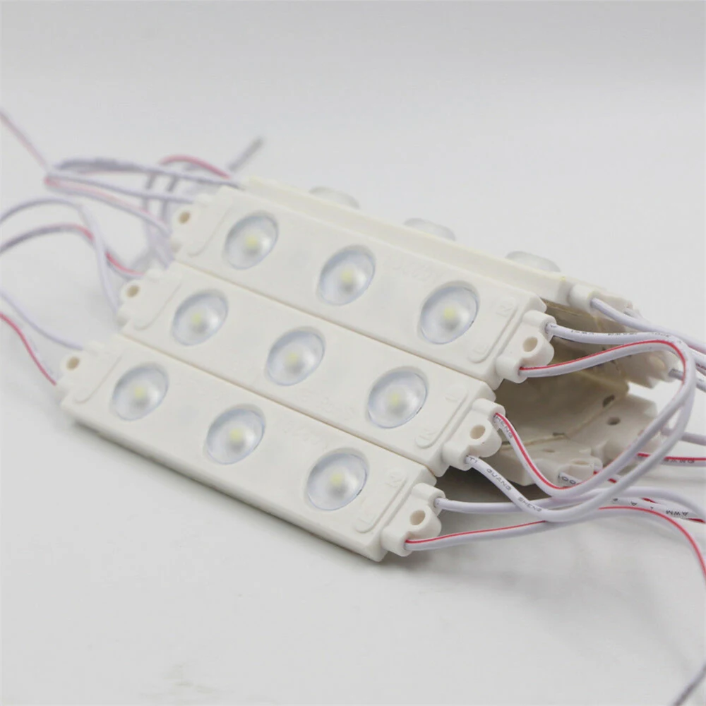 10PCS 220V 110V 1.8W SMD 2835 3 LED Module Waterproof Injection Strip Lights lighting Fairy Lights Christmas Garland For Party
