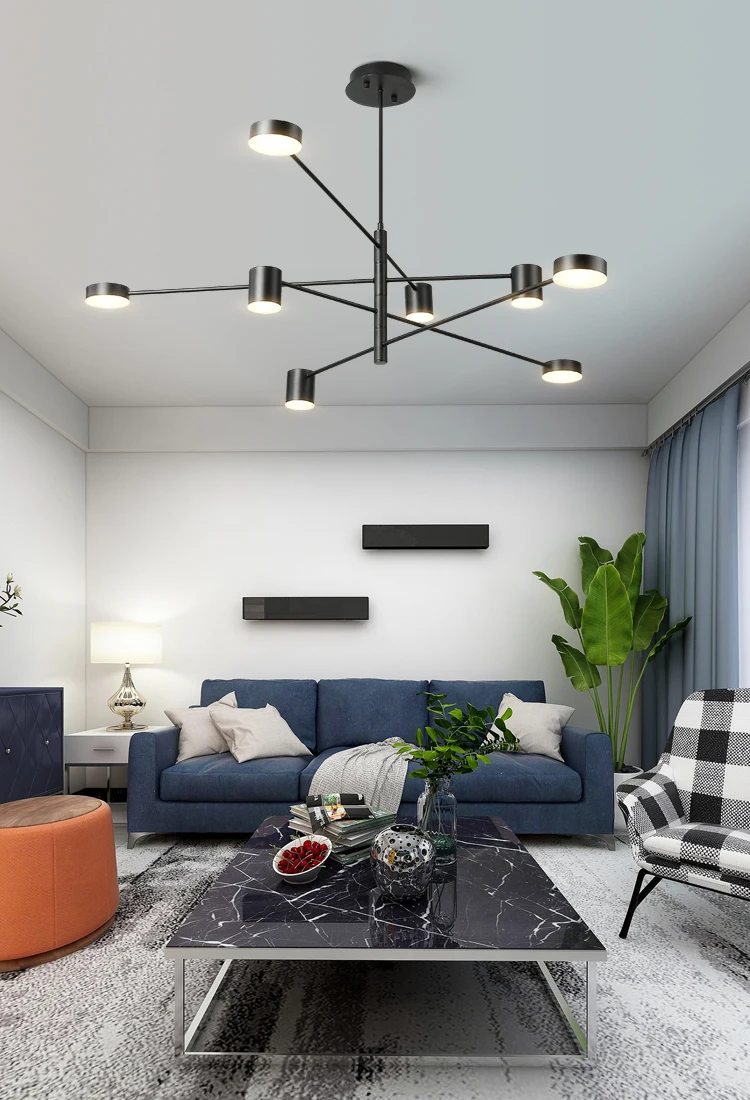DAR Modern Ceiling Chandeliers Lustre LED Chandelier Lighting Fixtures 2