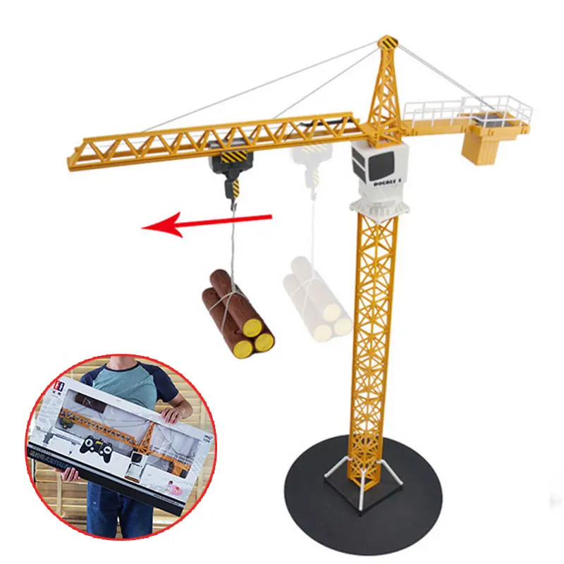 

Remote Control Car Tower Crane Toy Alloy Crane Engineering Truck Engineering 360 Degree Rotate Crane Engineer Construction Toys