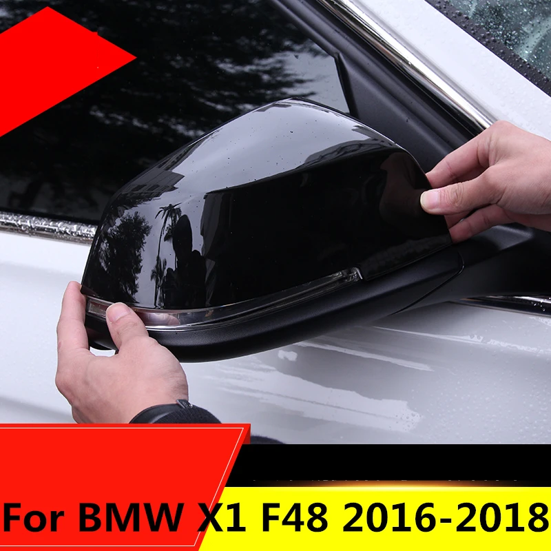 

Car External Rearview Mirror Cover Sequins Decorative Sticker Auto Accessories car styling For BMW X1 F48 2016-2018