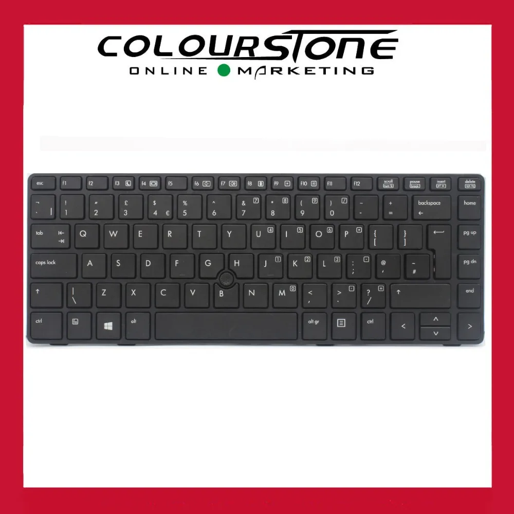 

Original Install UK keyboard Black frame with Function key For HP 8460 8460p 8460w ProBook 6460 6460b 6465b 9Z.N6RUV.60U