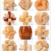 Китайская классическая 3D деревянная головоломка замок игрушки куб игра Забавный замок дизайн Головоломка Развивающие игрушки для детей и взрослых