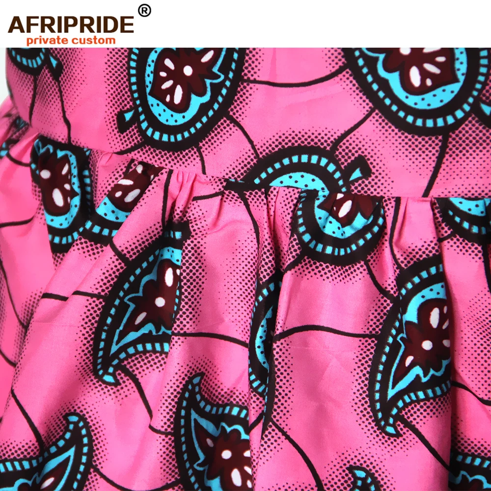 Африканские платья с принтом для женщин, тканевые Дашики в Анкаре, вечерние платья трапециевидной формы с рукавами-лепестками AFRIPRIDE S1825033