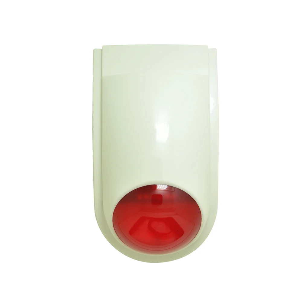 1 PCS 9 16VDC indoor wired siren with flash lamp security font b alarm b