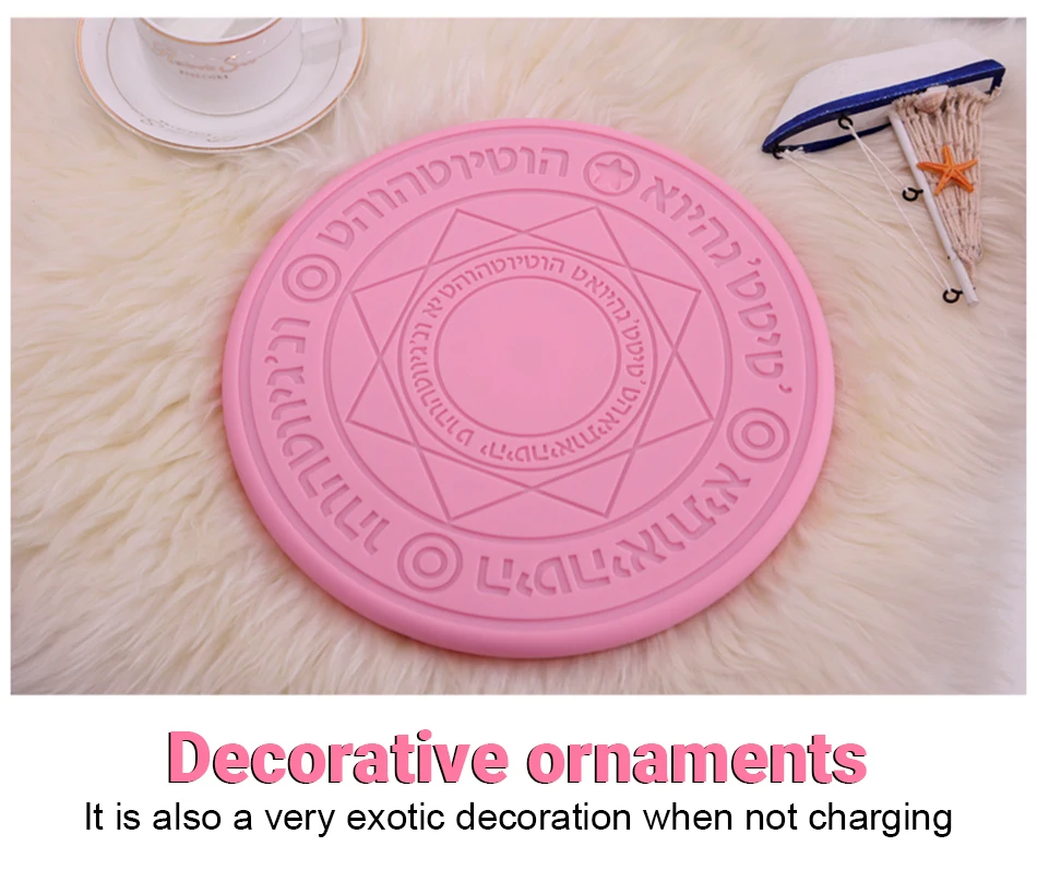 New Comic Magic Array Wireless Charger 10W Magic Circle Qi Wireless Universal Fast Charger Charging Pad Sup Drop Shipping (19)