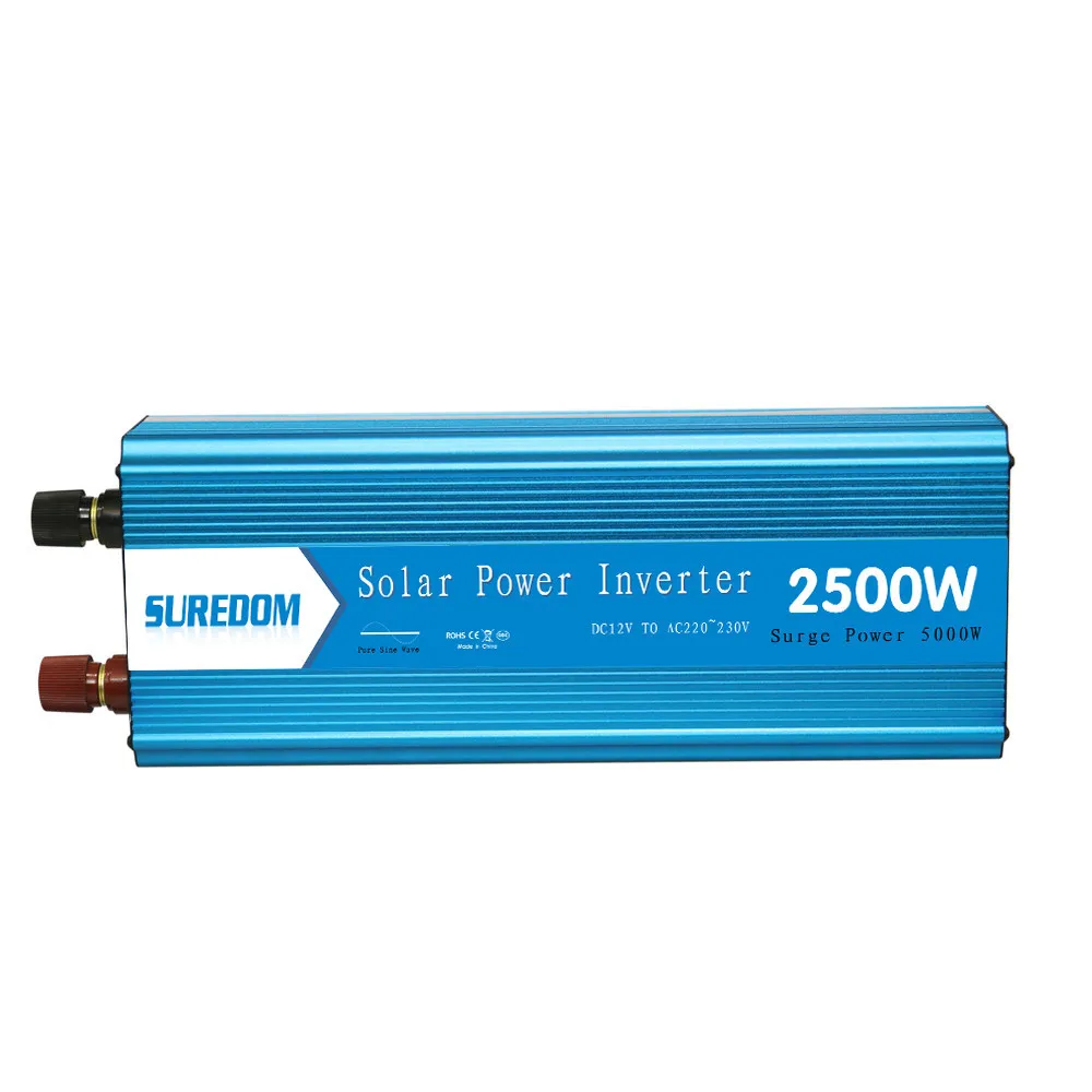 2500W Pure Sinusoidal Inverter Solar photovoltaic Inverter Multifunctional Travel Power Supply Control 2 universal socket
